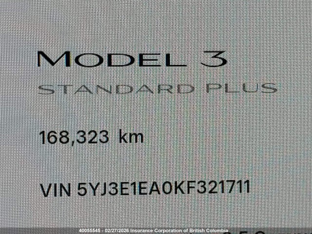 Tesla Model 3 Long Range/mid Range/standard Range/standard Range Plus 2019 5YJ3E1EA0KF321711 Image 16