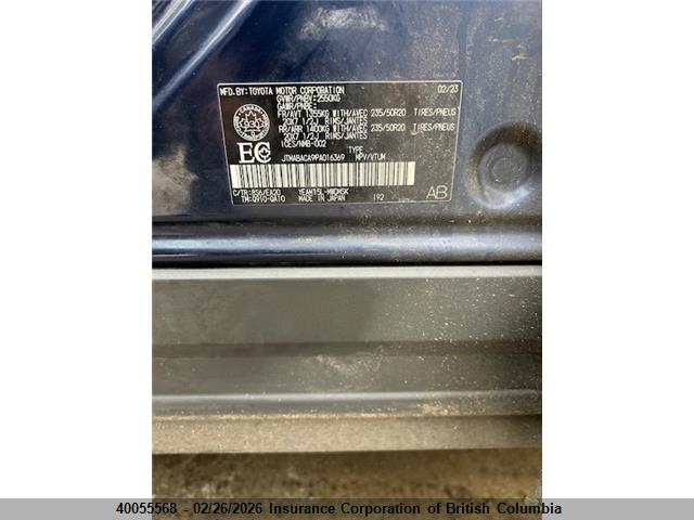 JTMABACA9PA016369 Toyota Bz4x