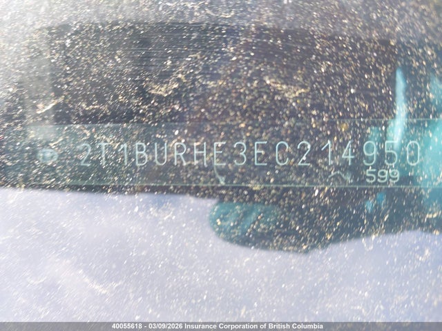 2T1BURHE3EC214950 Toyota Corolla S
