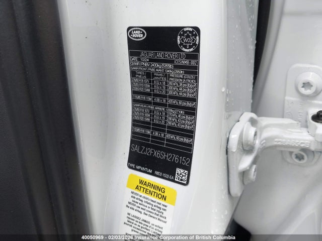 SALZJ2FX6SH276152 Land Rover Range Rover Evoque S