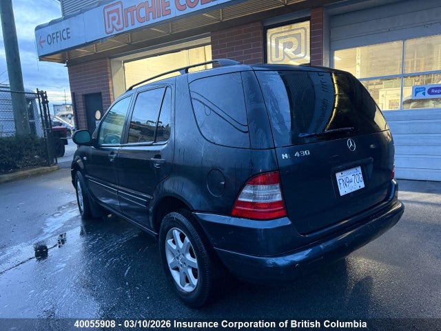 40055908 :رقم المزاد ، 4JGAB72E2YA180650 vin ، 2000 Mercedes-benz Ml 430 مزاد بيع