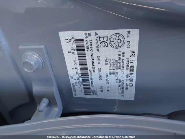 3FMTK1R49RMA50520 Ford Mustang Mach-e Select