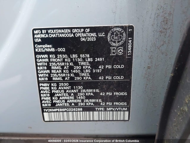1V2KMPE86PC026288 Volkswagen ID.4