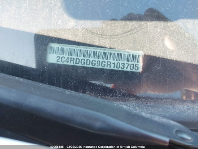 2C4RDGDG9GR103705 Dodge Grand Caravan Crew