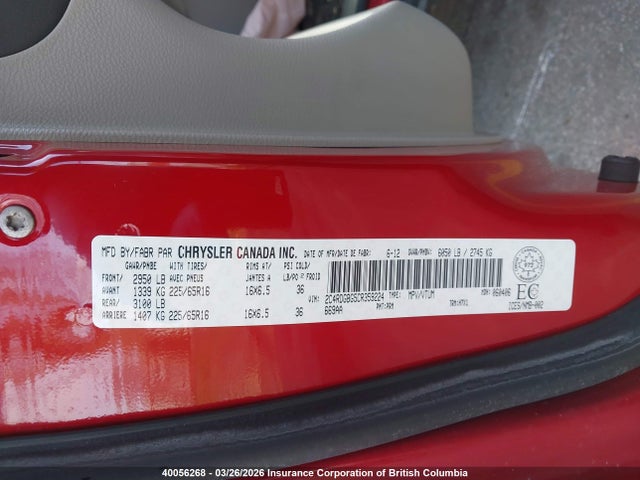 Aukcja sprzedaży 2012 Dodge Grand Caravan Se, vin: 2C4RDGBG5CR359224, numer aukcji: 40056268