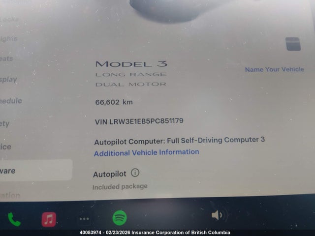 Tesla MODEL 3 2023 LRW3E1EB5PC851179 Image 7