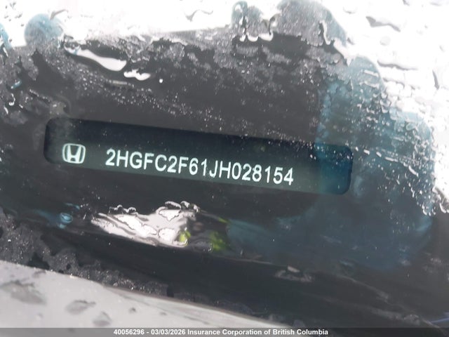 2HGFC2F61JH028154 Honda Civic