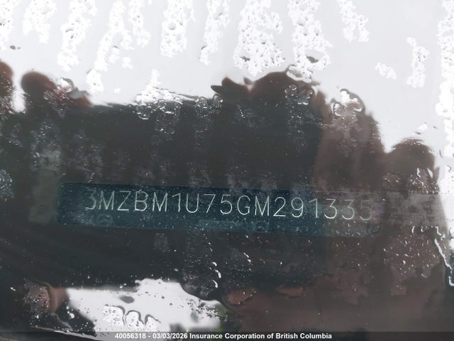 3MZBM1U75GM291335 Mazda 3 SPORT