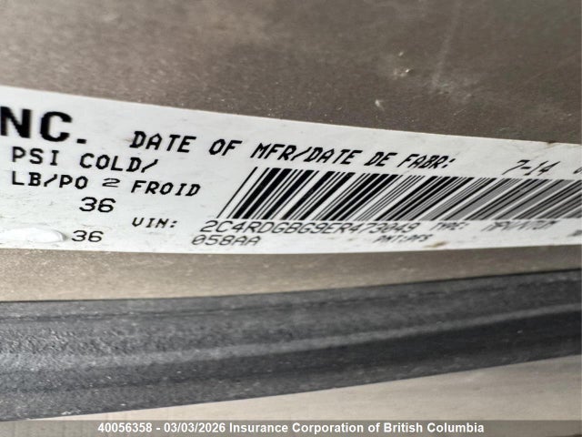Dodge Grand Caravan Se 2014 2C4RDGBG9ER473049 Image 5