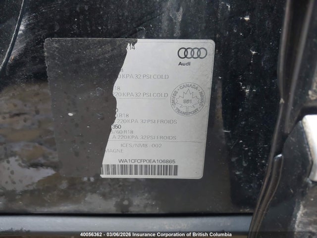 WA1CFCFP0EA106865 Audi Q5