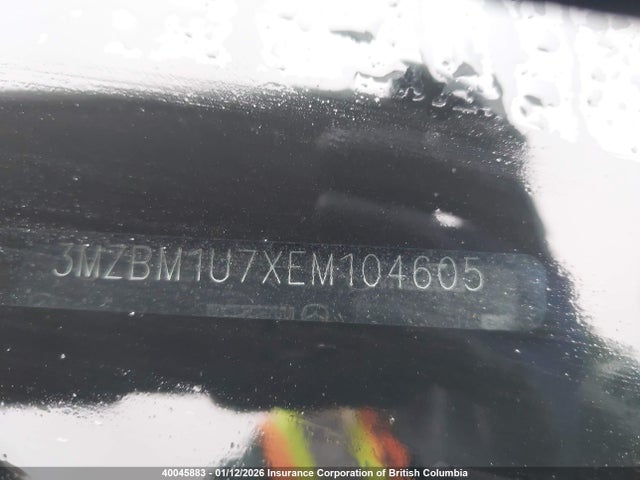 3MZBM1U7XEM104605 Mazda 3 SPORT