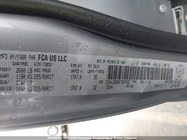 3C4NJDBB2KT667022 Jeep Compass Latitude