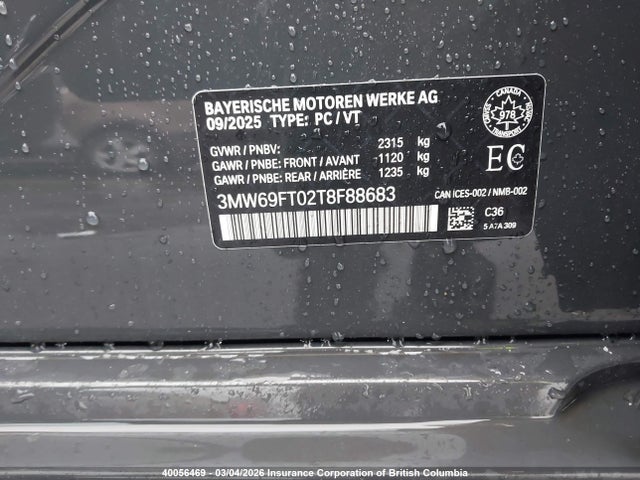 BMW M340XI 2026 3MW69FT02T8F88683 Image 9