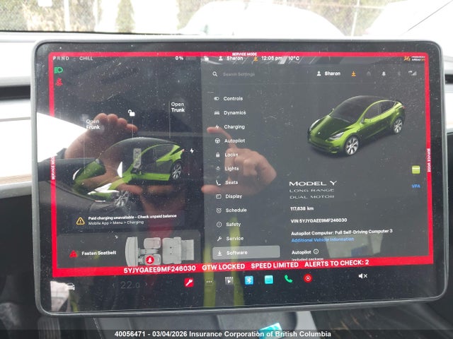 5YJYGAEE9MF246030 Tesla Model Y
