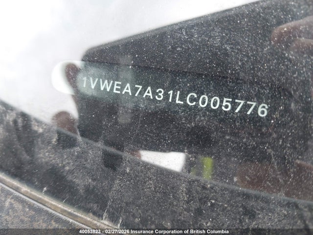 40053823 :رقم المزاد ، 1VWEA7A31LC005776 vin ، 2020 Volkswagen Passat Execline W/ R-line مزاد بيع