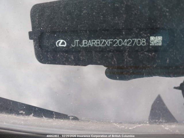 JTJBARBZXF2042708 Lexus Nx 200t 200t