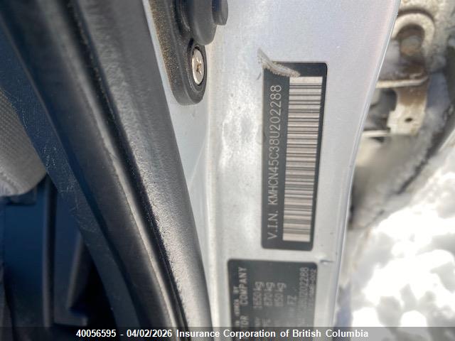 40056595 :رقم المزاد ، KMHCN45C38U202288 vin ، 2008 Hyundai Accent Gls مزاد بيع