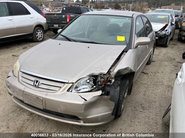 40056653 :رقم المزاد ، 2HGES16681H905599 vin ، 2001 Honda Civic مزاد بيع