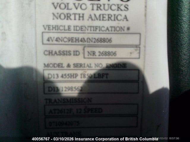 Volvo Vn L 2021 4V4NC9EH4MN268806 Image 5