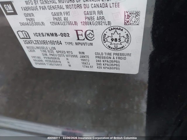 GMC Terrain Denali 2014 2GKFLZE30E6160164 Image 9