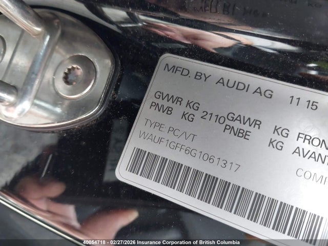 WAUF1GFF6G1061317 Audi S3 Prestige