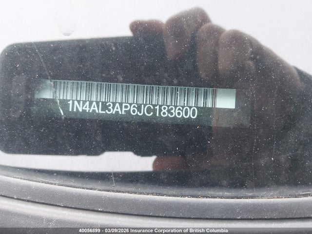 1N4AL3AP6JC183600 Nissan Altima 2.5/s/sv/sl/sr