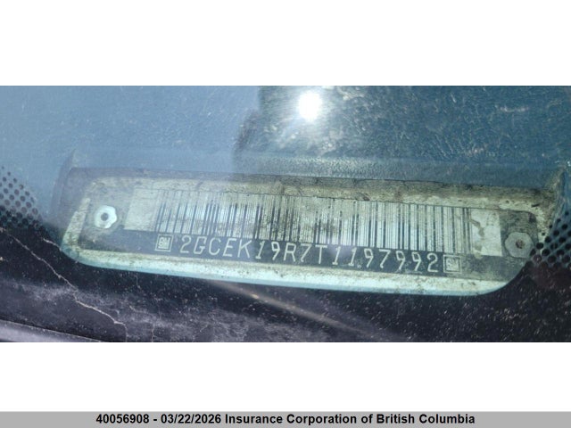 40056908 :رقم المزاد ، 2GCEK19R7T1197992 vin ، 1996 Chevrolet Sierra مزاد بيع