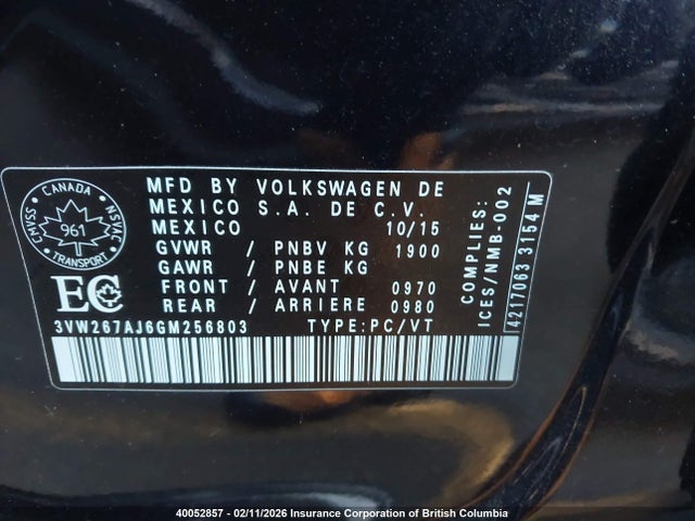 3VW267AJ6GM256803 Volkswagen JETTA S