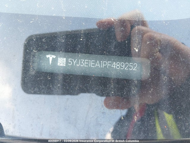 5YJ3E1EA1PF489252 Tesla MODEL 3