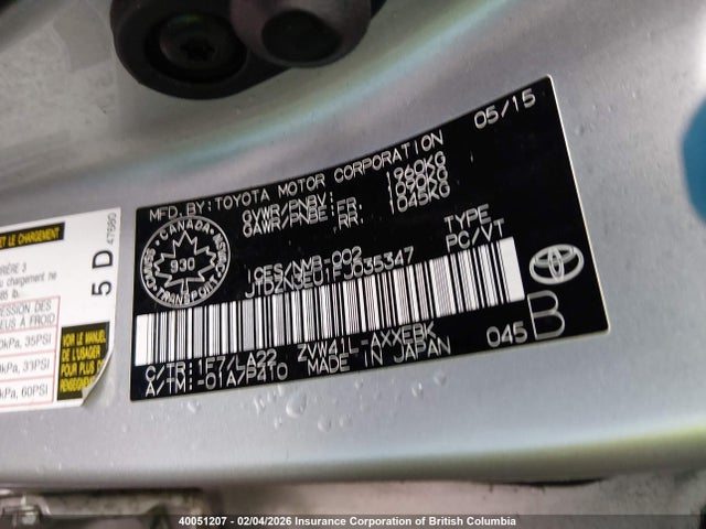 Toyota PRIUS V 2015 JTDZN3EU1FJ035347 Image 9