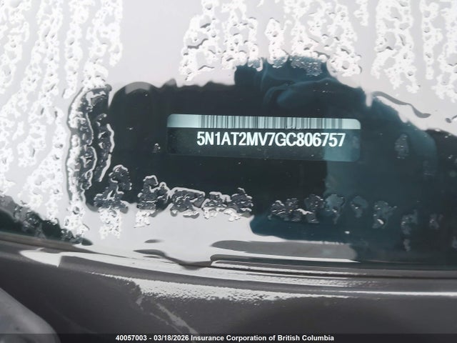 5N1AT2MV7GC806757 Nissan Rogue