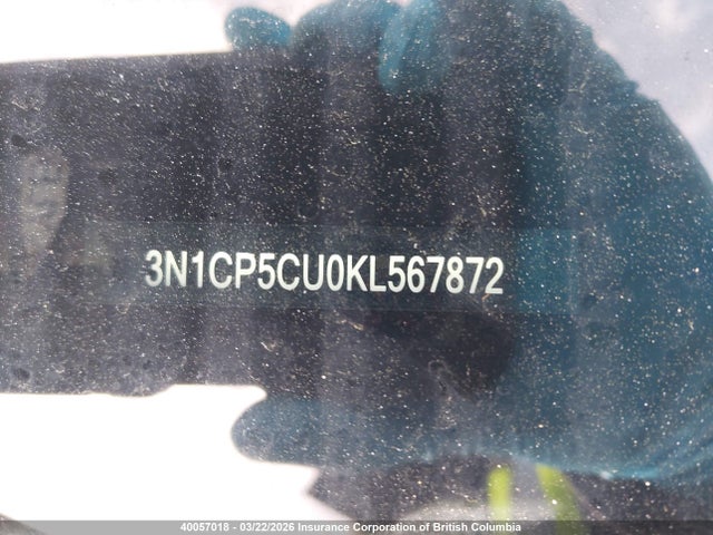 3N1CP5CU0KL567872 Nissan Kicks