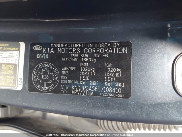 Aukcja sprzedaży 2014 Kia Soul +, vin: KNDJP3A56E7108410, numer aukcji: 40047123