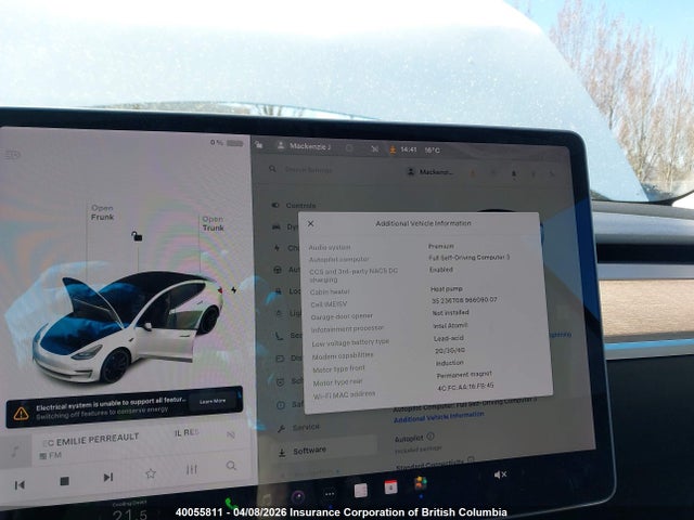 Aukcja sprzedaży 2021 Tesla Model 3, vin: 5YJ3E1EC0MF061847, numer aukcji: 40055811