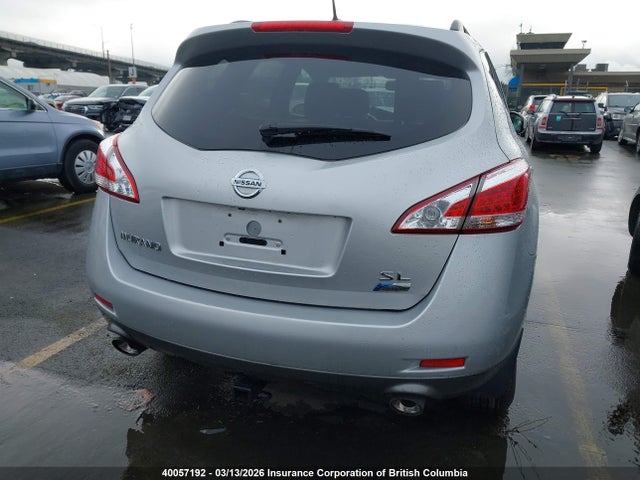 Продажа на аукционе авто 2012 Nissan Murano Sl, vin: JN8AZ1MW1CW221322, номер лота: 40057192