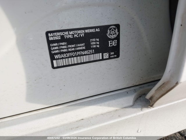 BMW 330I 2023 WBA83FF01PFN46251 Image 9