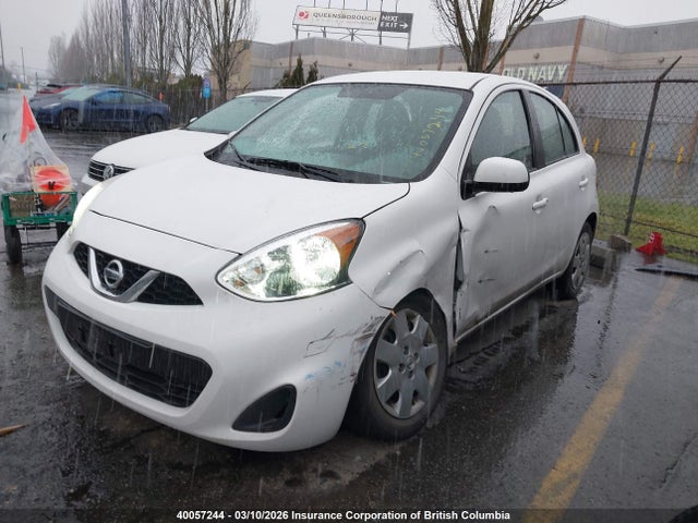 2016 Nissan Micra მანქანა იყიდება აუქციონზე, vin: 3N1CK3CP3GL242959, აუქციონის ნომერი: 40057244
