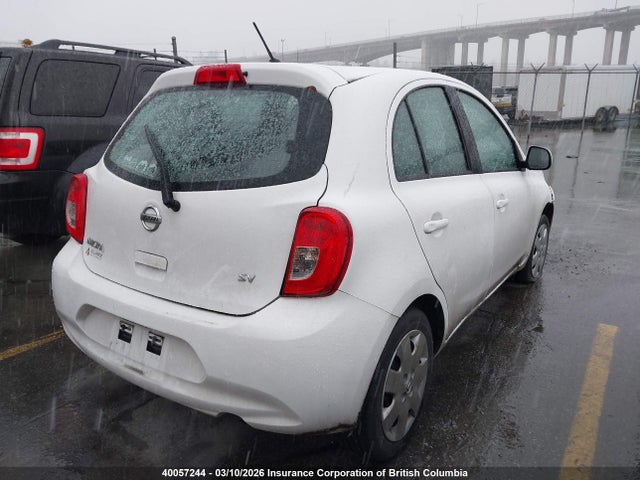 2016 Nissan Micra მანქანა იყიდება აუქციონზე, vin: 3N1CK3CP3GL242959, აუქციონის ნომერი: 40057244