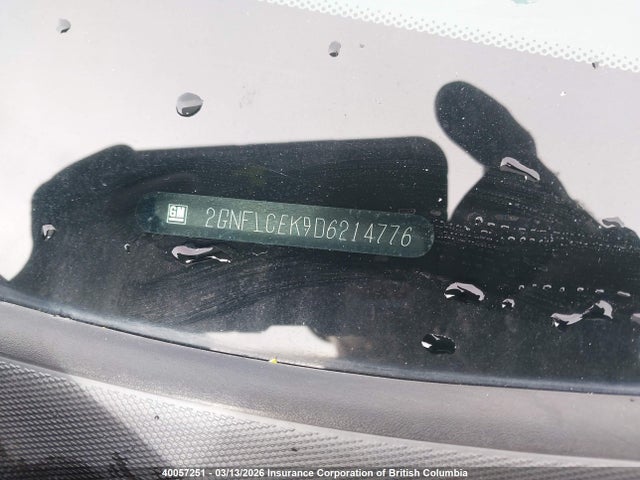 40057251 :رقم المزاد ، 2GNFLCEK9D6214776 vin ، 2013 Chevrolet Equinox Ls مزاد بيع