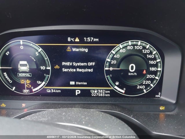JA4T5UA92PZ607973 Mitsubishi Outlander Phev Le/sel