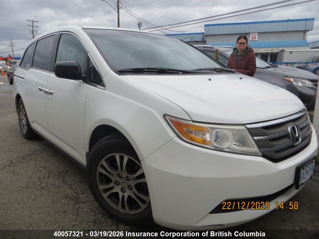 40057321 :رقم المزاد ، 5FNRL5H45BB508522 vin ، 2011 Honda Odyssey Ex مزاد بيع