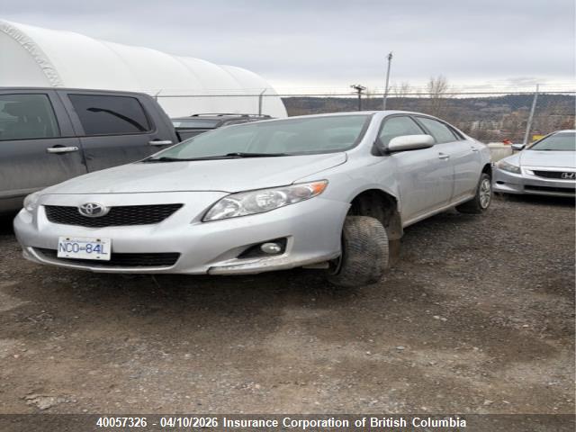 40057326 :رقم المزاد ، 2T1BU40E59C087039 vin ، 2009 Toyota Corolla S/le/xle مزاد بيع