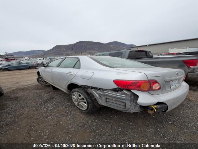 40057326 :رقم المزاد ، 2T1BU40E59C087039 vin ، 2009 Toyota Corolla S/le/xle مزاد بيع