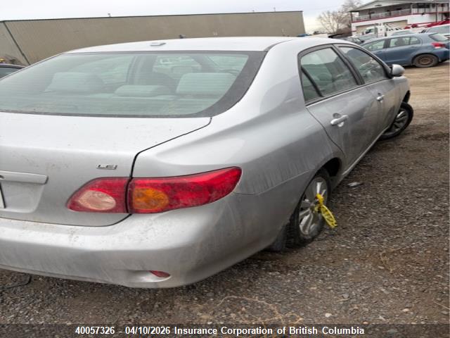 40057326 :رقم المزاد ، 2T1BU40E59C087039 vin ، 2009 Toyota Corolla S/le/xle مزاد بيع