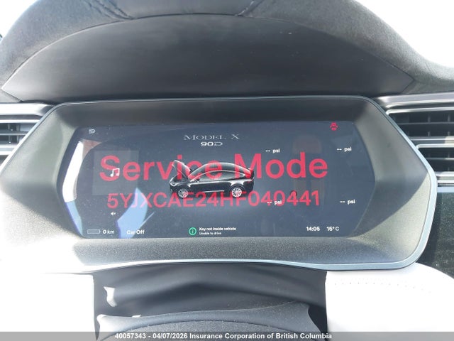 Aukcja sprzedaży 2017 Tesla Model X Awd/standard Range, vin: 5YJXCAE24HF040441, numer aukcji: 40057343