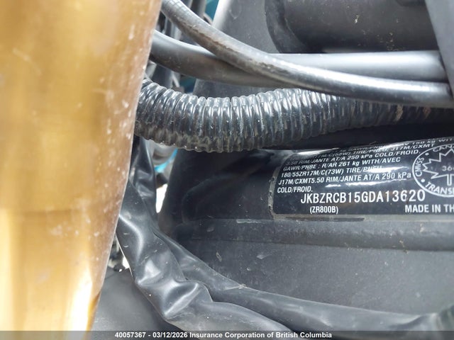 Kawasaki Zr800 B 2016 JKBZRCB15GDA13620 Image 14