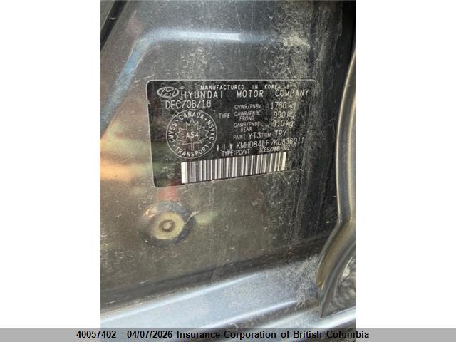 KMHD84LF7KU836011 Hyundai Elantra Sel/value/limited