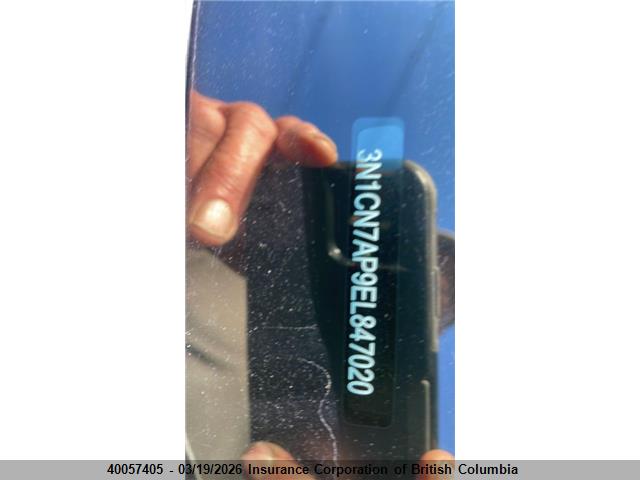 3N1CN7AP9EL847020 Nissan Versa