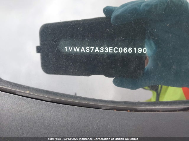 40057594 :رقم المزاد ، 1VWAS7A33EC066190 vin ، 2014 Volkswagen Passat S مزاد بيع