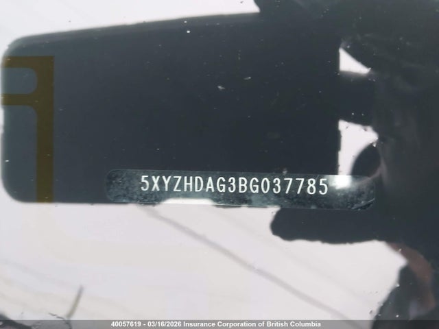 2011 Hyundai Santa Fe Se მანქანა იყიდება აუქციონზე, vin: 5XYZHDAG3BG037785, აუქციონის ნომერი: 40057619